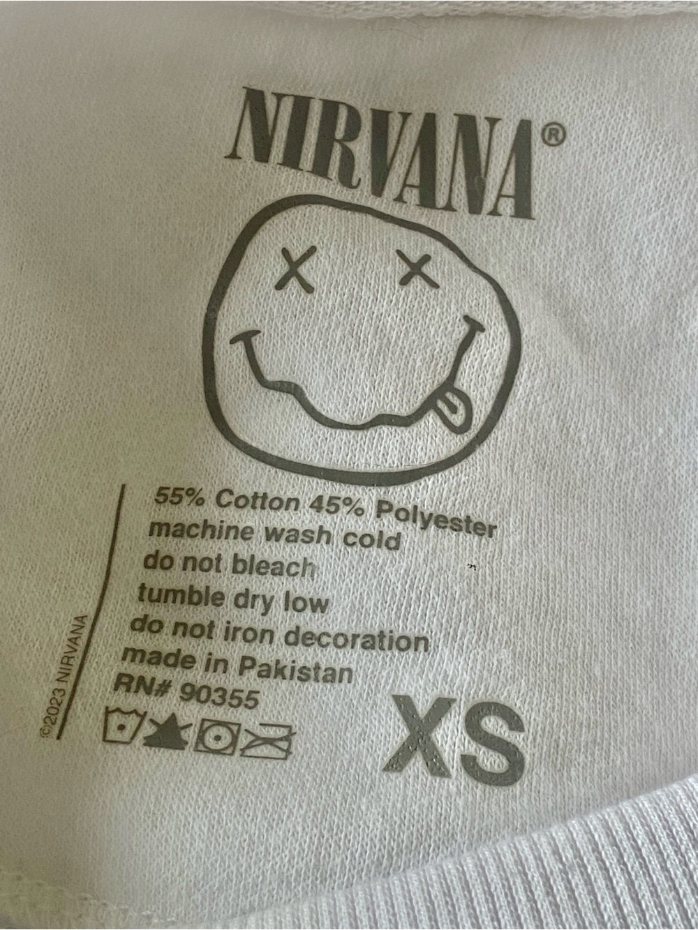 Nirvana In Utero graphic crew neck sweatshirt oversized Size XS OS Bands Music - Picture 6 of 8